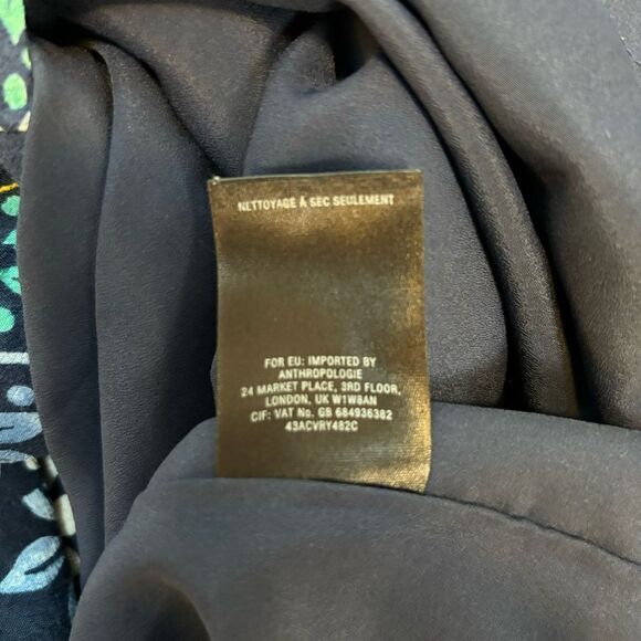 Maeve Anthropologie blue floral sundress size 4 - Picture 7 of 8